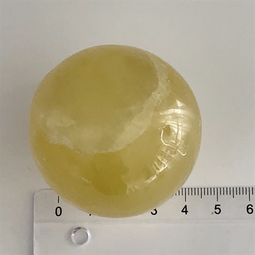 Calcit Lemon Kugle 5 cm